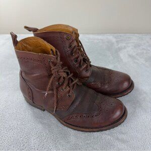 Cuadra Men's Size 10 US/29 MX 100% Leather Ankle Boots Made in Italy